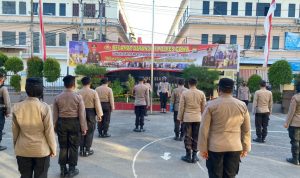 Kapolres Gowa Ajak Personil Saksikan Detik-Detik Proklamasi dari Istana Negara secara Virtual