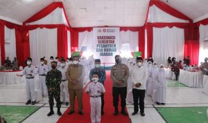 Wakapolda Sulsel Tinjau Vaksinasi Merdeka Di Pesantren Nahdatul Ulum Kab. Maros